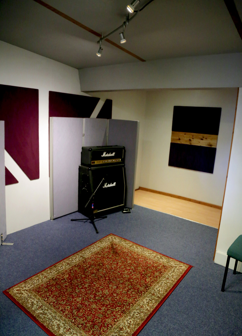 Recording room two at voltage studios